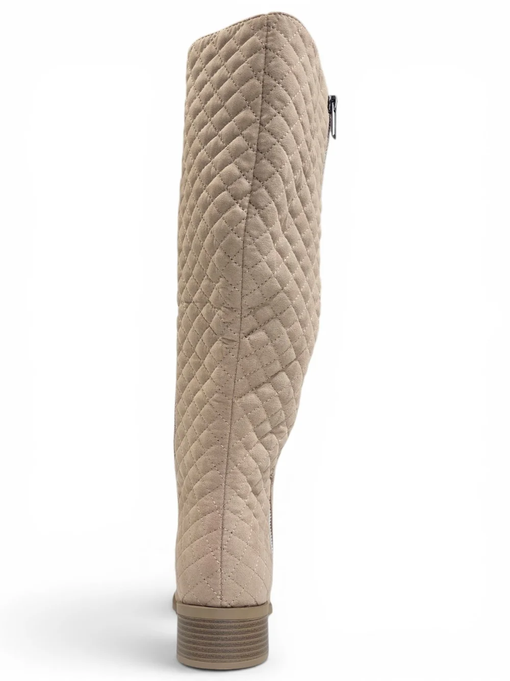 Women’s Quilted High Boots in Taupe Free Shipping!!!!